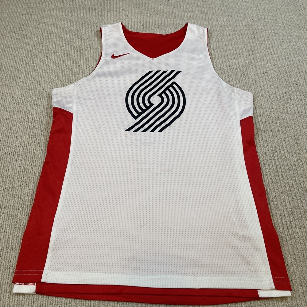 Nike Youth XL Portland Trail Blazers Jersey Reversible Mesh Red White